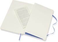 Notitieboek Moleskine large 130x210mm lijn soft cover hydrangea blue-1
