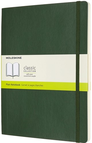 Notitieboek Moleskine XL 190x250mm blanco soft cover myrtle green