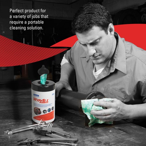 Reinigingsdoek WypAll bus 1-laags 6x50 vel groen 7772-4