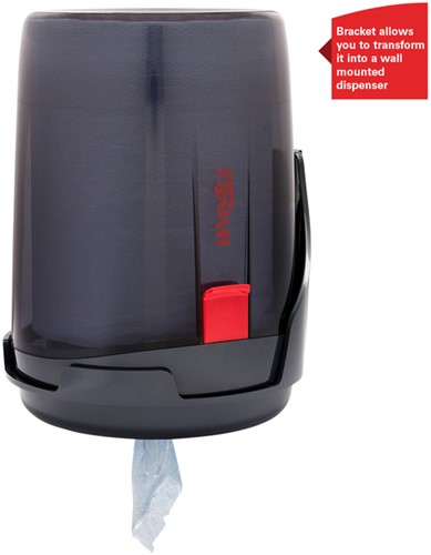 Poetspapierdispenser WypAll L10 Reach draagbare dispenser zwart 6221-3