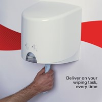 Poetspapier WypAll L10 1-laags 630 vel blauw 7494-3