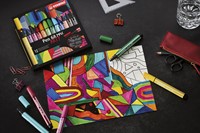 Viltstift STABILO Pen 68 Max Arty assorti etui à 24 stuks-1