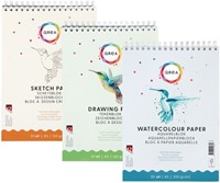 Aquarelblok Qrea A5 20 vel 200gr spiraal-2