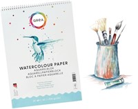 Aquarelblok Qrea A3 20 vel 200gr spiraal-1