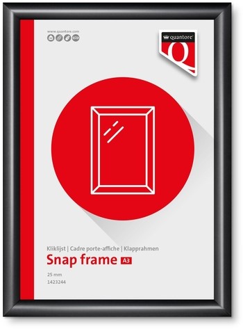 Kliklijst Quantore premium A3 25mm zwart