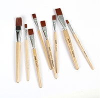 Kwast Qrea synthetisch set à 5 breedtes-1