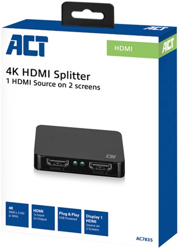 Splitter ACT 4K HDMI 1.4 2 poorts-2