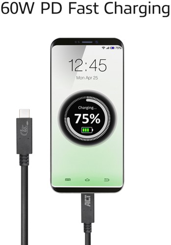 Kabel ACT USB 3.2 USB-C USB-IF gecertificeerd 1 meter-3