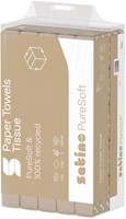 Handdoek Satino PT2 Puresoft z-vouw 2-laags 206x240mm 25x120 vel naturel 277530-3