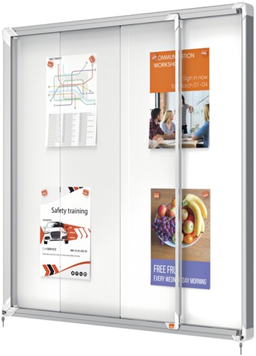 Binnenvitrine Nobo Premium Plus 12xA4 schuifdeur magnetisch-3