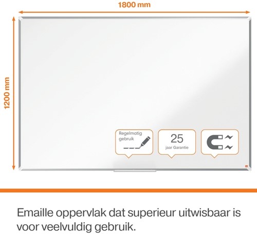 Whiteboard Nobo Premium Plus 120x180cm emaille-17