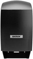 Toiletpapierdispenser Katrin systeemrol duo zwart 77519