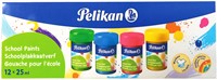 Plakkaatverf Pelikan 20ml assorti doos à 12 potjes-2