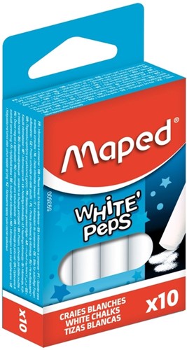 Schoolbordkrijt Maped White'Peps set á 10 stuks wit-2
