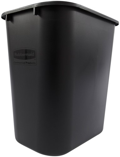 Afvalbak Rubbermaid medium 26 liter zwart