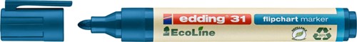 Viltstift edding 31 EcoLine voor flipover rond 1.5-3mm blauw