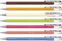 Gelschrijver Pentel K110 Mattehop Fun Sweet M assorti blister à 7st-1