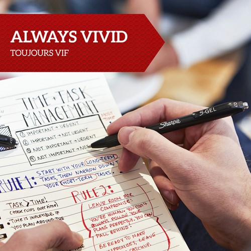 Gelschrijver Sharpie S-gel medium assorti blister à 8 stuks-1