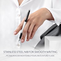 Vulpen Waterman Hémisphère Colour Blocking black en white CT fijn-2