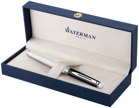 Vulpen Waterman Hémisphère Colour Blocking black en white CT fijn-2