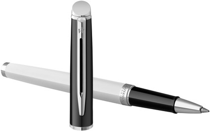 Rollerpen Waterman Hémisphère Colour Blocking black en white CT fijn-3