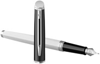 Vulpen Waterman Hémisphère Colour Blocking black en white CT medium-3
