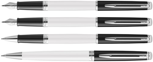 Vulpen Waterman Hémisphère Colour Blocking black en white CT medium-3