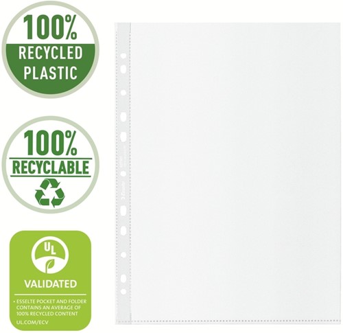 Showtas Esselte recycle PP A4 100µ 11-gaats 50 stuks-7