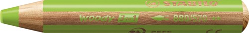 Kleurpotloden STABILO 880 woody 3 in 1 multitalent lichtgroen