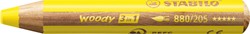 Kleurpotloden STABILO 880 woody 3 in 1 multitalent geel