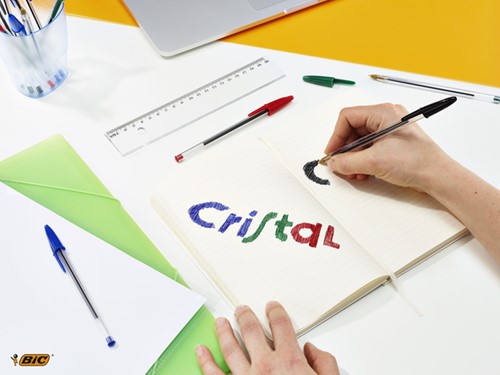 Balpen Bic Cristal, large, assorti, etui à 15 stuks-3