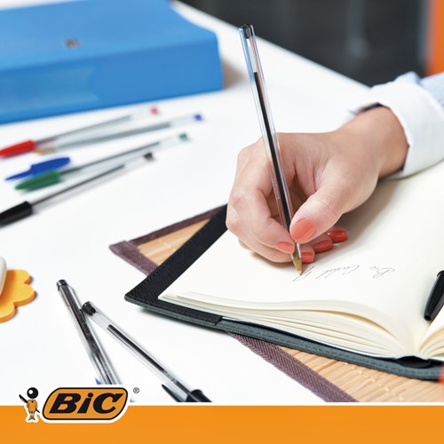 Balpen Bic Cristal, large, assorti, etui à 15 stuks-1