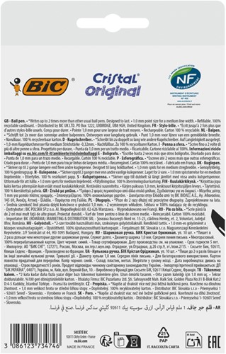 Balpen Bic Cristal medium blauw blister à 10 stuks-4