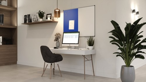 Combibord Legamaster UNITE blauw vilt-whiteboard 90x120cm-2