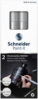 Viltstift  Schneider Paint-it 060 - 061 2.0mm en 0.8mm mtl chrome 2st-2