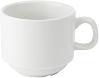 Theekop Olympia Whiteware 200 ml doos 12 stuks wit