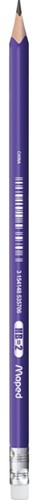 Potlood Maped Kidy Learn met gum en vingerhulp blauw-3
