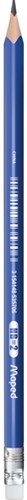 Potlood Maped Kidy Learn met gum en vingerhulp blauw-1