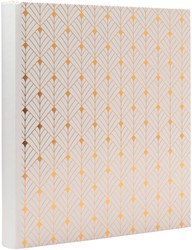 Fotoalbum Exacompta 29x32cm 60 zwarte pagina's Néo Déco wit