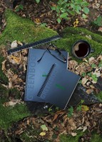 Notitieboek Rhodia Greenbook A5 lijn 6-gaats 180 pagina's 90gr zwart-1