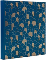 Fotoalbum Exacompta 29x32cm 60 zwarte pagina's Néo Déco blauw