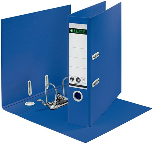 Ordner Leitz 180° Recycle 80 mm karton A4 blauw