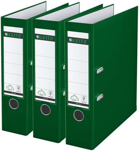 Ordner Leitz 180° 1010 A4 80 mm 3 stuks groen