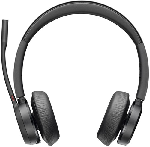 Headset HP POLY Voyager 4320-M met BT700 dongle en oplaadstatief