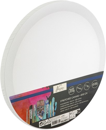 Canvas Nassau fine art rond 30cm 100% katoen