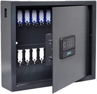 Sleutelkast Pavo High security Magnettag met fingerprintslot 20 haken 350x410x100mm