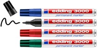 Permanent marker edding 3000 creatief, rond, 1.5-3mm, assorti, blister à 4 stuks-2