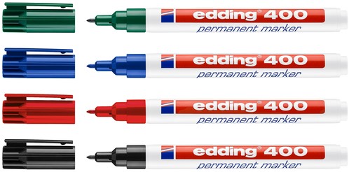 Permanent marker edding 400 creatief, rond, 1mm, assorti-2