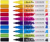Brushpen Talens Ecoline set à 10 stuks primair-2