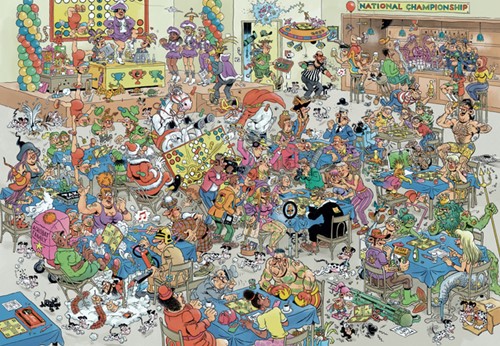 Puzzel Jan van Haasteren NK Mens Erger Je Niet 2000 st-1